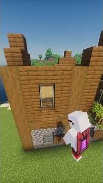 Minecraft River Starter House Tutorial #minecrafter #minecraftasmr