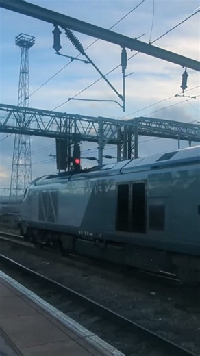 the class 68 at crewe station