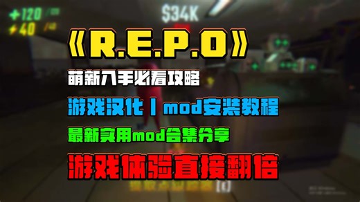 《REPO》萌新入手必看攻略，游戏汉化丨mod安装教程，最新实用mod合集分享，游戏体验直接翻倍