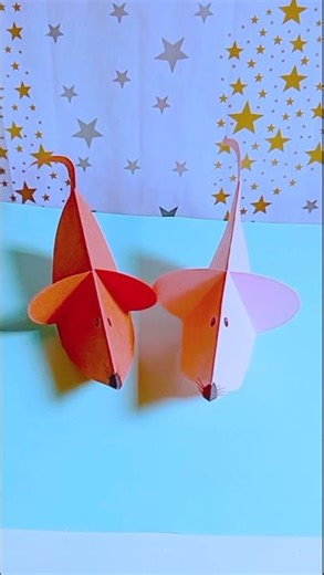 Cute Paper Rat Making 🐭| Simple Origami Mouse ✨ #art #shorts #viral #ytshorts #paperart