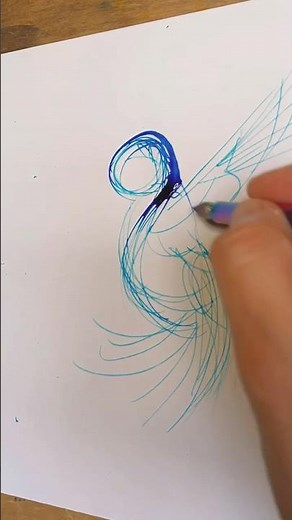 Drawing a Colibri in Ink | Timelapse | Fountain Pen Illustration