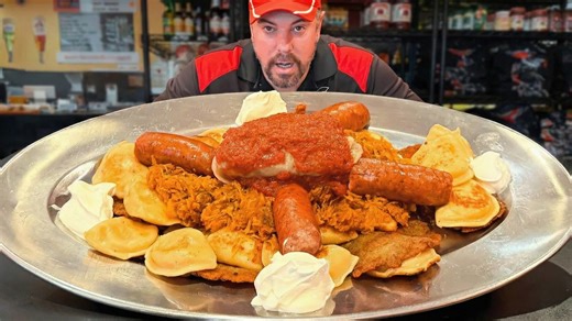 5 pounds of traditional Polish food in 30 minutes - food challenge