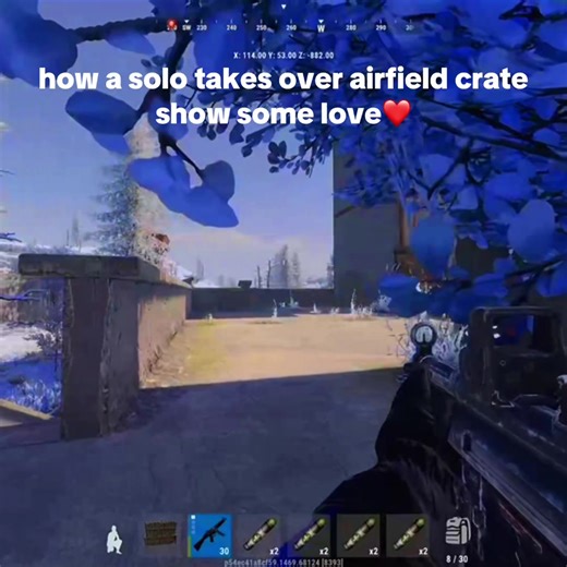 Solo Takeover of Airfield Crate in Rust Console Edition