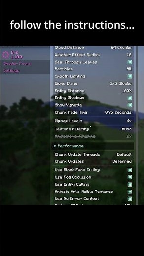 install and enable shaders in the new 1.21.11