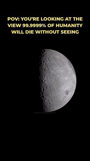 The View That 99.9% of Humans Will Never See | Artemis Moon Farside POV #artemis #moon #selenophile