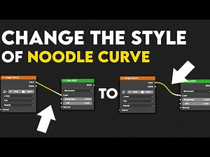 How to Curve a Straight Node Connecter in Blender!