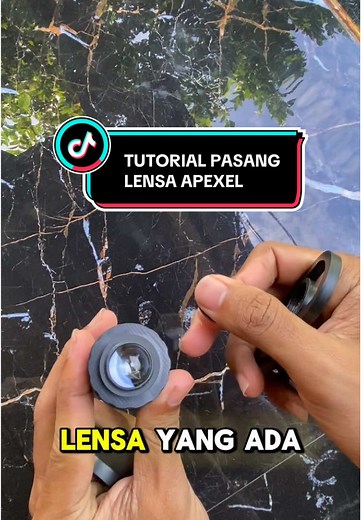 cara pasang apexel #apexel28xzoom #lensaapexel18x25 #tutorial