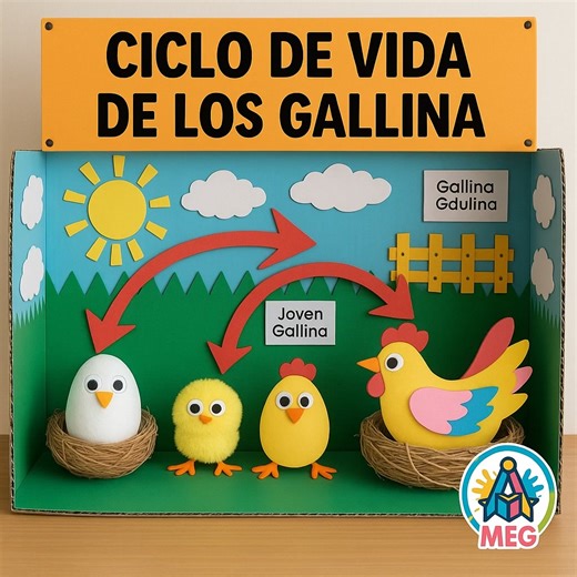 🎨 CICLO DE VIDA DE LOS ANIMALES 🐢🐸🐔🐟 ¡Aprender nunca fue tan divertido! 😍 Estas increíbles maquetas hechas con materiales reciclados enseñan a los niños cómo crecen y se transforman los animales 🐣🌱 🌎 ¡Crea, aprende y cuida el planeta! 👇 ¿Cuál harías tú primero? #EducacionCreativa #AprenderJugando #ManualidadesInfantiles #MaterialReciclado #MEG #CicloDeVida #ArteYNaturaleza #fblifestyle #ReelsEducativos #AprendizajeDivertido #ReciclajeCreativo | Material Educativo Gratis