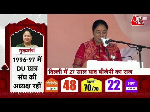 Delhi CM Rekha Gupta Oath Ceremony News: रेखा गुप्ता ने ली सीएम पद की शपथ | PM Modi | Aaj Tak