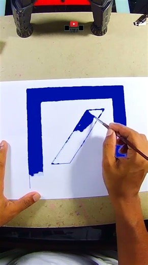 How to draw Deutsche Bank logo #shorts