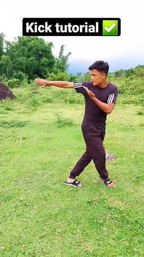 jump spin back kick tutorial✅ #shorts