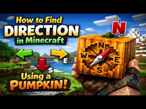 How to Find North Direction in Minecraft (Using a Pumpkin)
