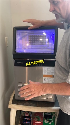 【Summerfinds】VEVOR Commercial Ice Maker Machine, 130Lbs/24H with 33Lbs Storage, 45 Cubes per Cycle, Stainless Steel Freestanding & Under Counter Ice Maker with LED Display & Self-Cleaning, for Home Bar Restaurant ##tiktokshopbacktoschool##homemakeover##icemachine##icemaker##vevor@@VEVOR Store