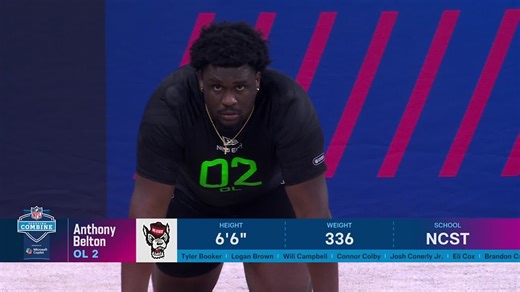 Anthony Belton runs official 5.26-second 40-yard dash at 2025 combine