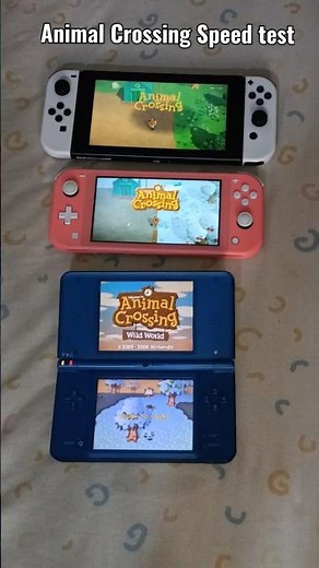 Animal Crossing Speed Test-Nintedo switch Vs switch lite Vs Dsi xl
