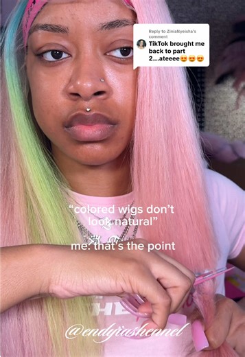 Replying to @ZiniaNyeisha I was going to post the styling tutorial tmr but I couldn’t even do you like that.. now with how GOOD the install turned out 😩😩🤏🏽 Now as for the bob??? Turned out EXACTLY how I imagined! And you know I’m not good a cutting bobs but since I was curling it, I didn’t care bout it being uneven 😩😅 #wigtok #wigtutorial #pinkwig #lacewigtutorial #wigstyling