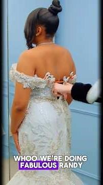 Bride CRIES Over Her First Blingy Wedding Dress 😭💍 (Then Randy Adds the Overskirt!)