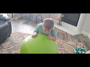 how to bounce on A yoga ball