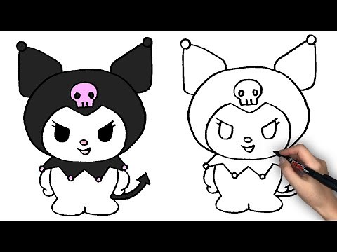 えっへんポーズのクロミちゃんのかき方