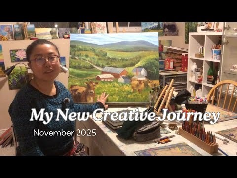 New Painting + New Sketchbook! My November Vlog