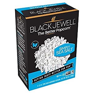 Black Jewell Gourmet Microwave Popcorn, Simply Sea Salt, 10.5 Ounces (Pack of 1)