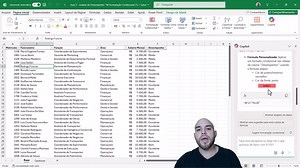 55K views | Hoje vamos para a terceira aula do Curso Básico de Copilot! Na aula de hoje, nós vamos utilizar o Copilot para facilitar a visualização dos nossos dados e trazer novos dados para a tabela. Vamos utilizar a formatação condicional usando o Copilot, ou seja, vamos poder realçar informações importantes sem precisar usar fórmulas ou até mesmo as ferramentas do Excel. | Hashtag Treinamentos | Facebook