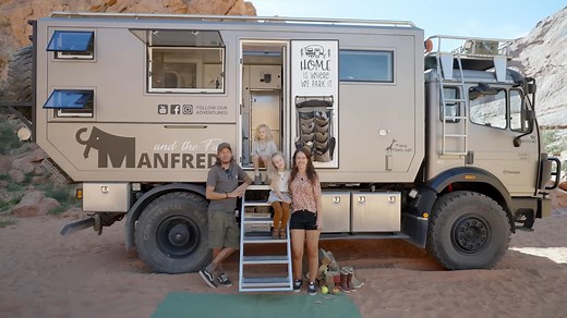 4x4 Mercedes Expedition Truck Is Home to a Family of Four, Features a Lovely Living Space