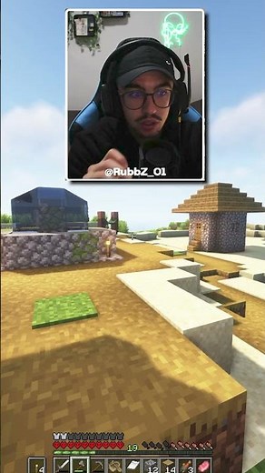 DOS ALDEANOS SE BESAN DELANTE MIA😳 #shorts #minecraft #humor