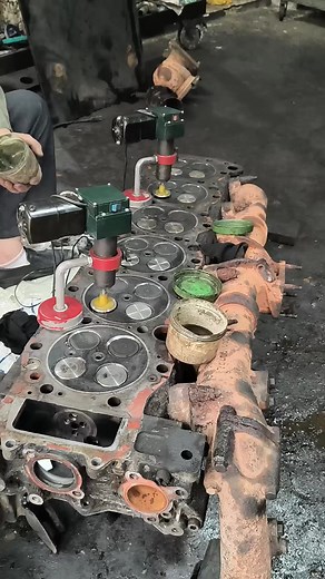 7.4K views | Hitachi 470-3 valve processing #engine #workCheng Machinery Maintenance #Repairman#Pile Driver Parts #carcare #mechanicalengineering #auto #garage #carservice | The Mechanic Works | Facebook