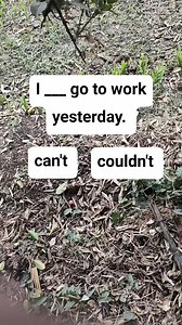 I ___ go to work yesterday. | English Tutor .