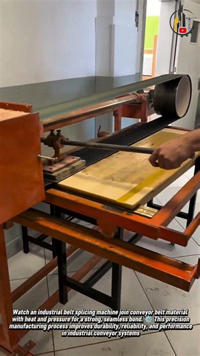 Industrial Belt Splicing Process ⚙️🔥 #Manufacturing #DIY