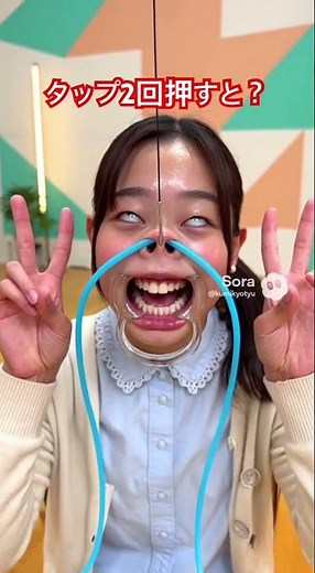 鼻フックチャレンジ29#おもしろ#funny #shortsfeed