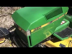 John Deere 320 mower