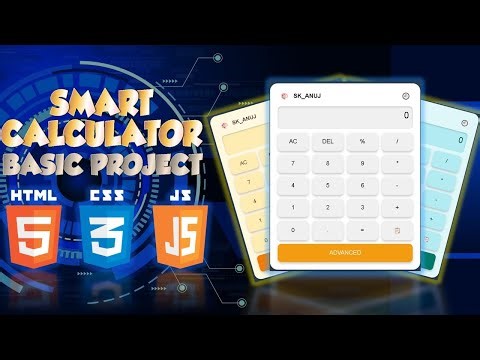 Smart Calculator Web App Using HTML, CSS & JavaScript | With Graph, History, Theme & Advanced Math