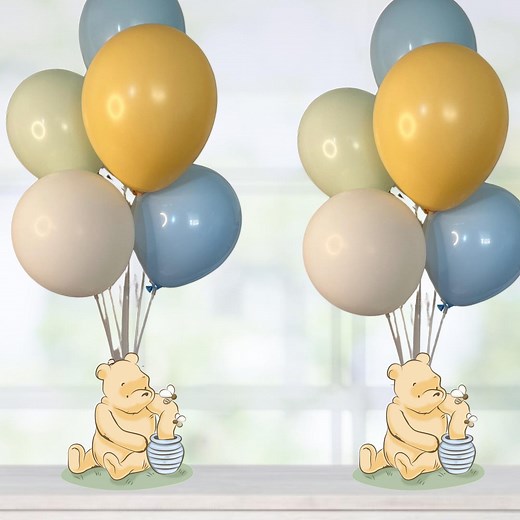 Winnie the Pooh Baby Shower Balloon Centerpiece Set - Etsy