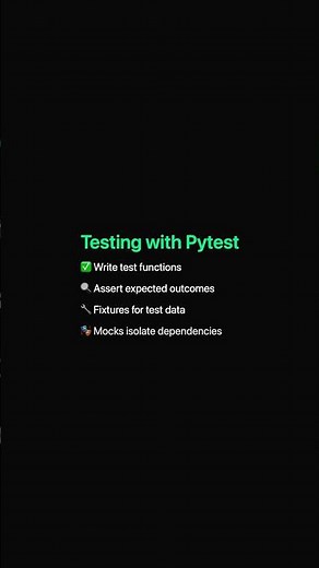 Testing Python with Pytest