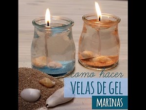 How to Make Sea Gel Candles