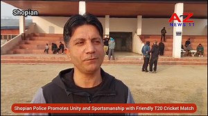 8.7K views · 187 reactions | *Shopian Police Promotes Unity and Sportsmanship with Friendly T20 Cricket Match* Under the guidance of SSP Shopian, Ms. Tanushree, a friendly T20 cricket match was organized between the police and the media, fostering camaraderie and unity. AZ News 11 District Administration Shopian Doordarshan National (DD1) DD Kashir Gulistan Live Feed JK Newspoint Daily Excelsior ICC - International Cricket Council | AZ News 11 | Facebook