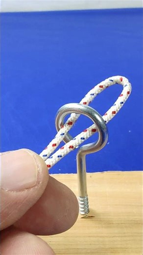 Genius Trick! Tie a Rope to a Ring in Just Seconds #diy #Shorts