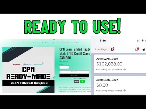 How to get a 800 Credit Score CPN with tradelines?