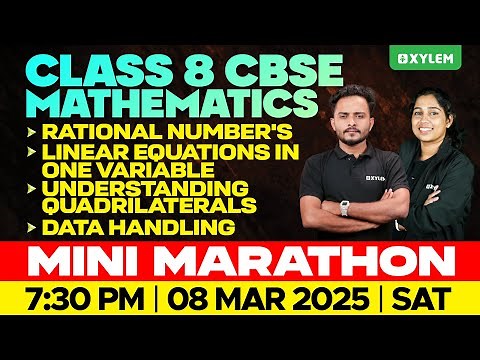 Class 8 CBSE Maths | Mini Marathon | Xylem Class 8 CBSE