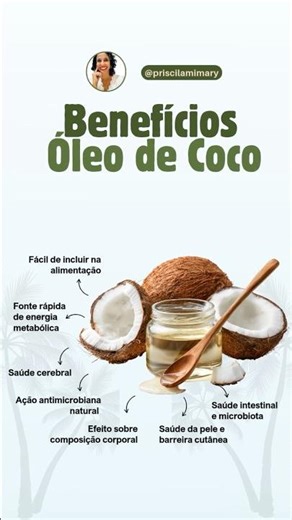 Benefícios do óleo de coco #oleodecoco #medicinaintegrativa #dietasaudavel
