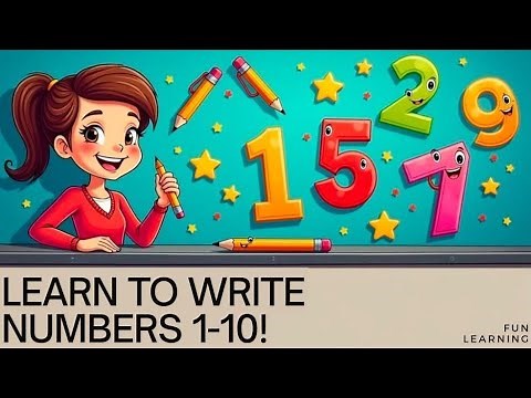 Number Writing 1 to 10 for Kids | Learn to Write Numbers with Vibha Ma’am| Kindergarden