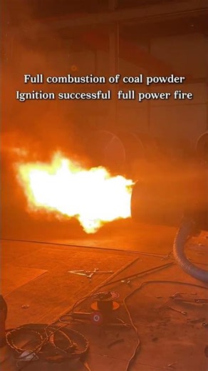 Burner test run—successful on the very first attempt!The equipment is operating at peak performance！
