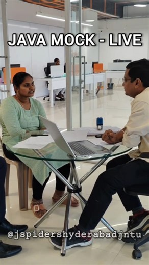 JSpiders JNTU Hyderabad on Instagram: "Mocks aren't pressure tests - they're confidence builders. 💻Live Java mock in action 🚀Join our next batch. Be ready for the real world. #java #javamock #codinglife #codingstudents"