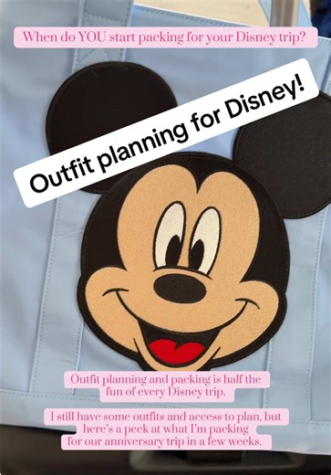 The next best thing to being AT Disney is the packing and planning the outfits FOR Disney. Still have a few outfits and accessories to figure out but I’m almost there! I’ll do an update when it’s finalized 😉. #disney #packing #disneyoutfits #anniversarytrip #beachclubresort