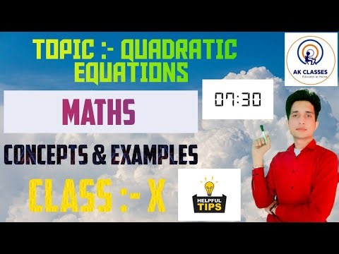🔥 Quadratic Equations Made Easy | Class 10 Maths | Full Concepts & Examples