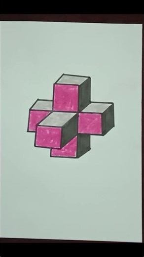 How to draw four dimensional shape drawing tutorial