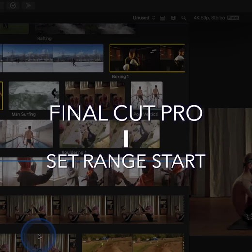 I | Set Range Start | Set the start or in point for a range using this Final Cut Pro shortcut More at AnAwesomeGuide.com/FinalCut #DailyShortcut #TipOfTheDay #FinalCutPro #FCP11 #Apple #VideoEditingTips #EditingTips #FilmEditing #VideoEditing #FCP11Shortcuts #LearnSomethingNew #VideoEditor #CreativeEditing #PostProduction #FCP11Tutorial #FinalCutTutorial #FCP11Features #VideoTutorials #ContentCreationTools #TuesdayTip #TuesdayThoughts #TuesdayVibes #TuesdayMotivation #TutorialTuesday #MarkingSho