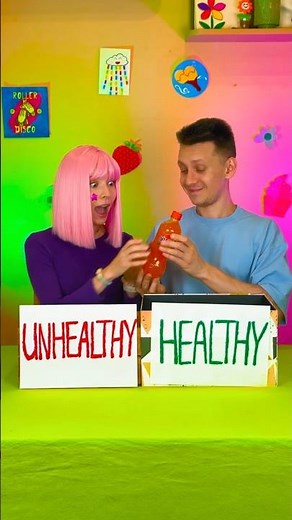 Can You Sort It In the Right Box? Healthy vs Unhealthy Food Sorting Game 🍬🥬
